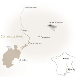 Carte - Costière de Nîmes