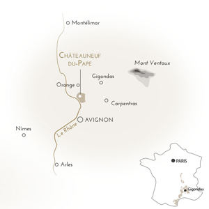 Carte Châteauneuf du Pape